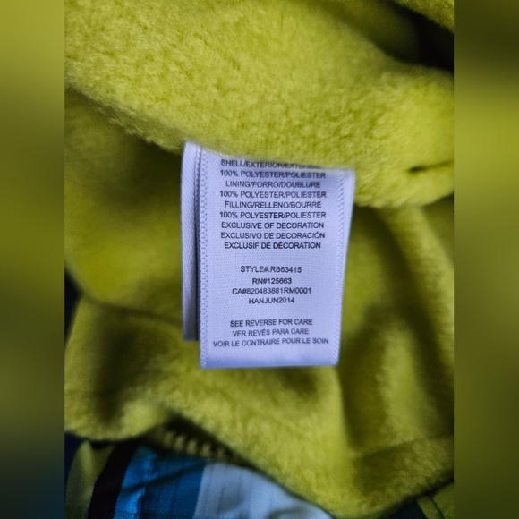 Rugged Bear Snowsuit 3/6 Months Boy Girl Blue Green Insulated Hand/Feet Cover - Picture 5 of 10